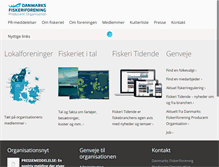 Tablet Screenshot of fiskeriforening.dk